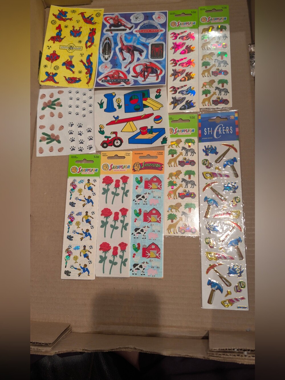 Assorted Kids Sticker Sheets - Multicolor Floral & Animal Pack